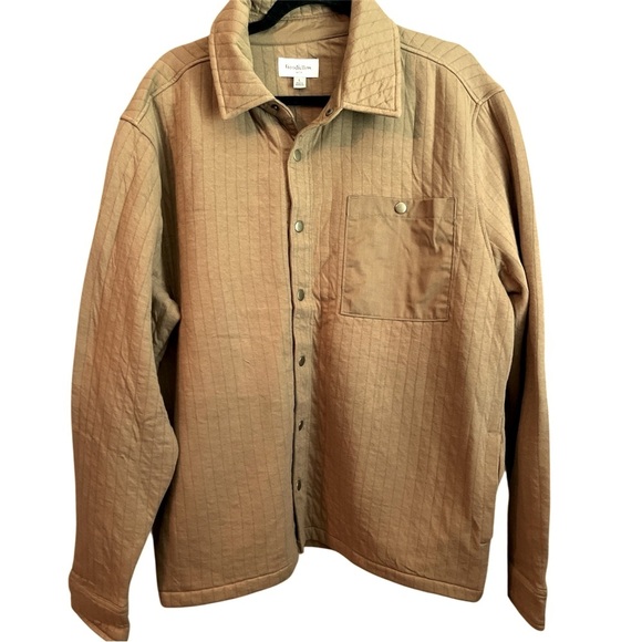 Goodfellow Men's Brown Quilted Shirt Jacket - Picture 1 of 1